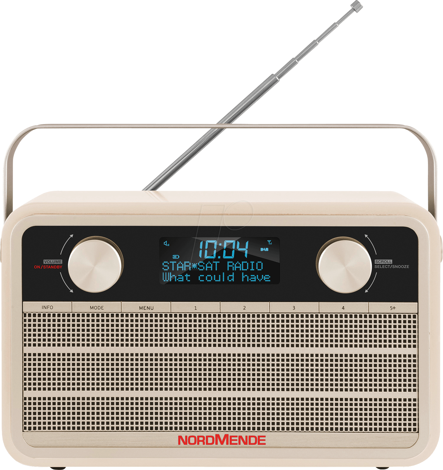 Dab /fm Radio, Beige Nordmende 78 3001 - Kofferradio Dab (1499x1591), Png Download