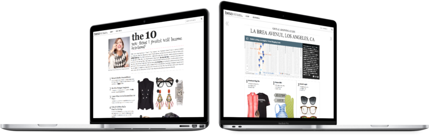 Beso Editorial Mock Hero - Website (1000x382), Png Download