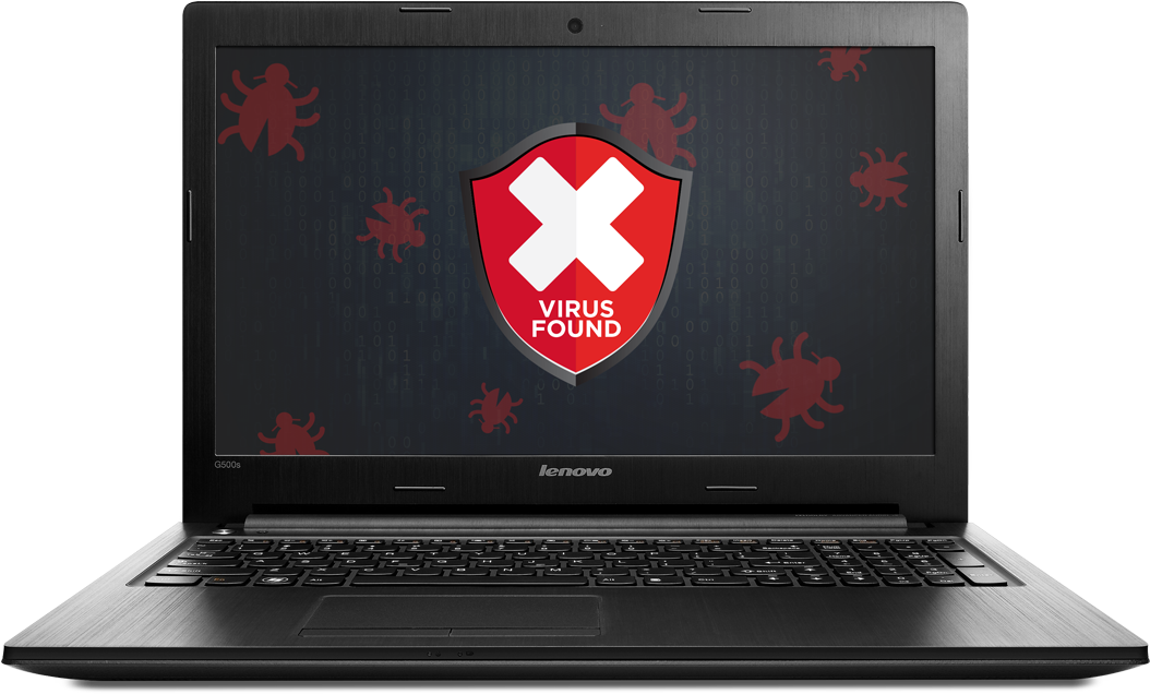 See More - Virus Laptop (1070x657), Png Download