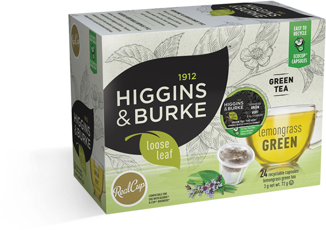 Lemongrass Green Loose Leaf Single Serve - Hot Chocolate Higgins And Burke (700x700), Png Download