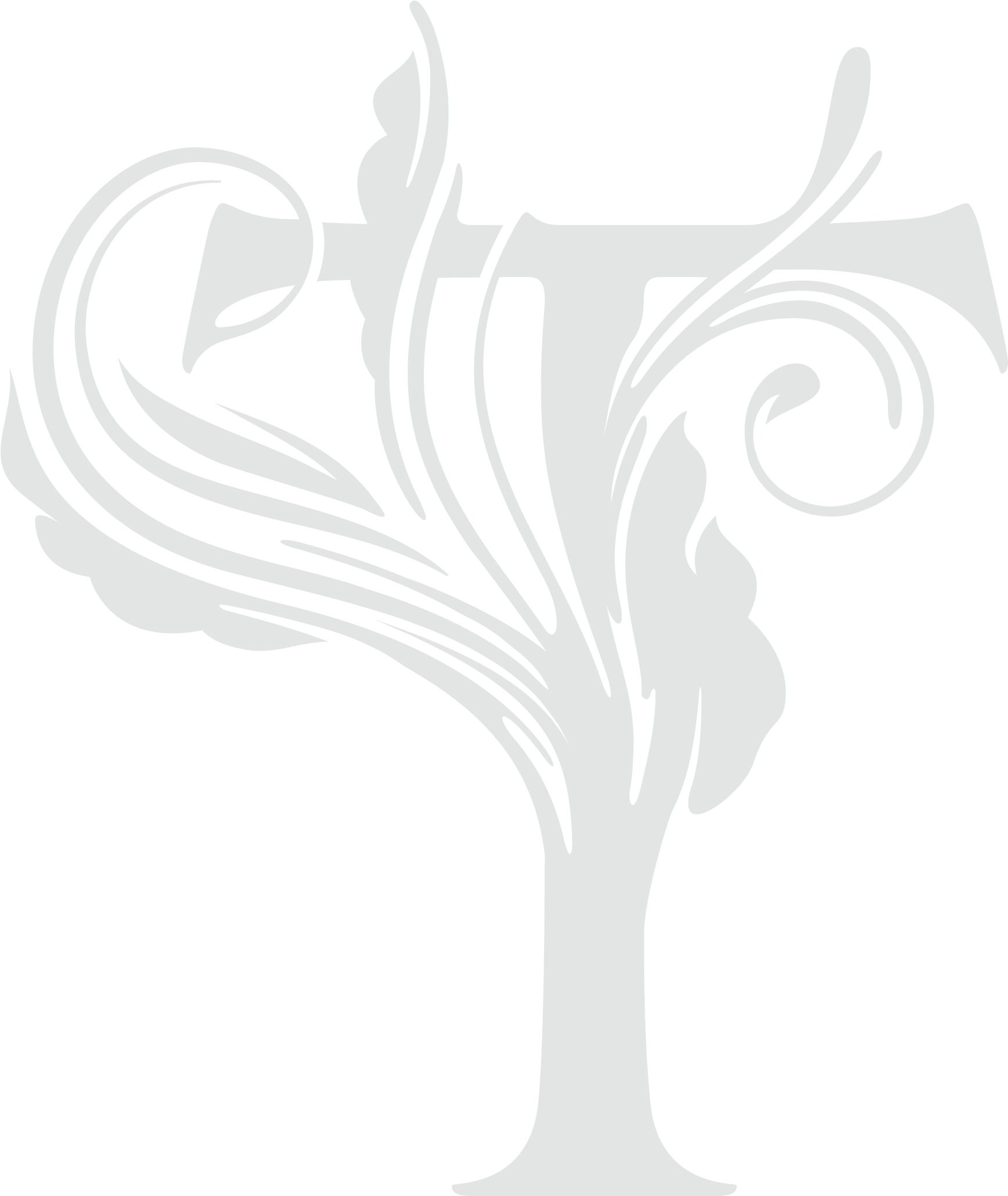 Logo Tl T - Silhouette (2073x2346), Png Download