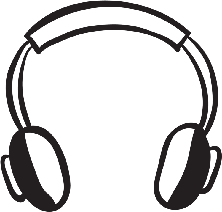 The Ability To Pay Attention, Sit Quietly And Look - Headphones (1024x1024), Png Download
