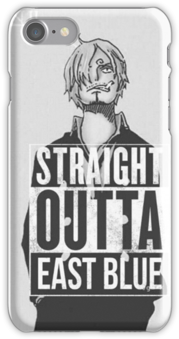 Sanji "straight Outta East Blue" - T-shirt (500x667), Png Download