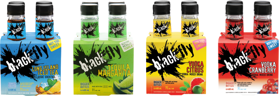 Black Fly Products - Black Fly Drink (958x331), Png Download
