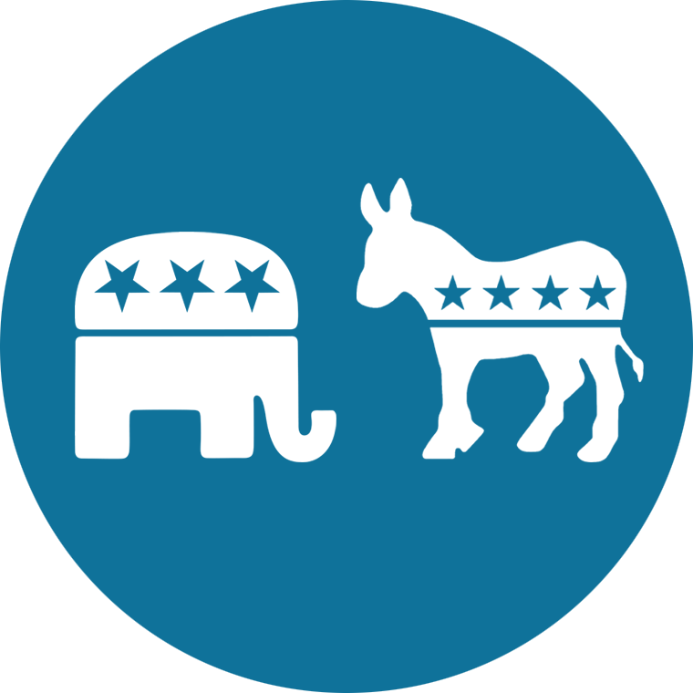 Select A Party - Democratic Party (760x760), Png Download