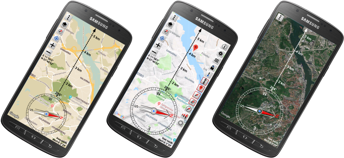 Ruler On The Direction Of Travel Arrow - Smartphone (1204x573), Png Download