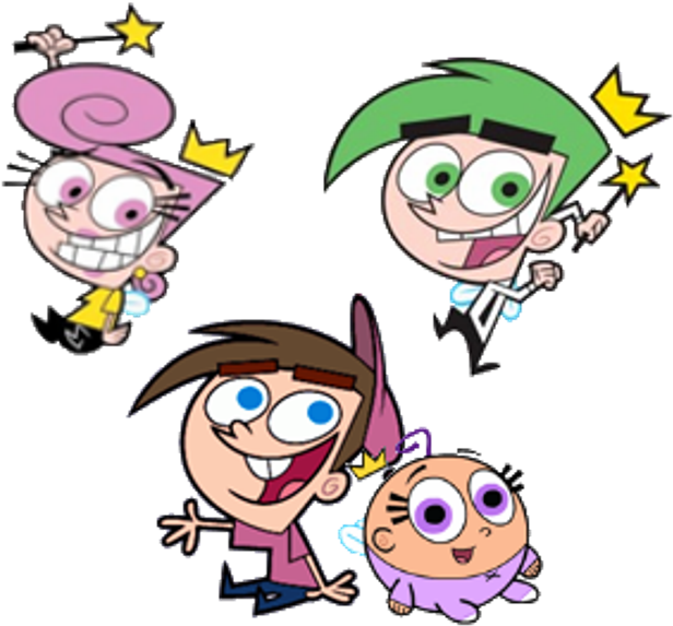 Timmy With Friends - Fairly Odd Parents Cartoon Characters (663x600), Png Download