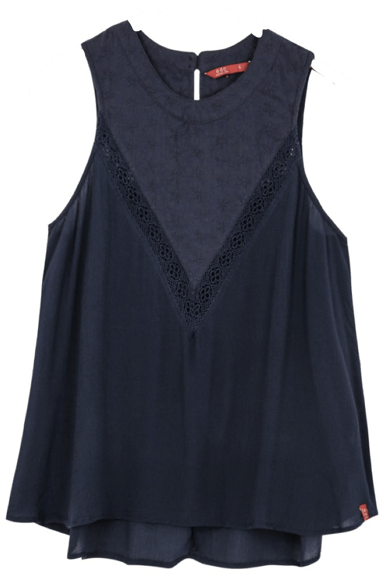 Blusa Azul Cuello Redondo - Little Black Dress (809x1192), Png Download