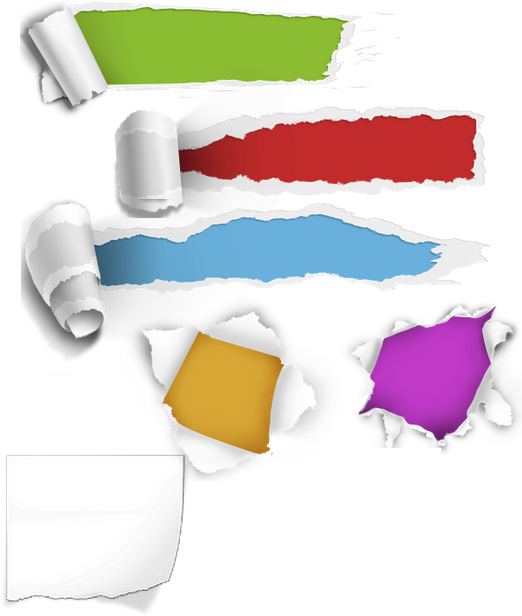 Resultado - Torn Paper Png Free Download (530x620), Png Download