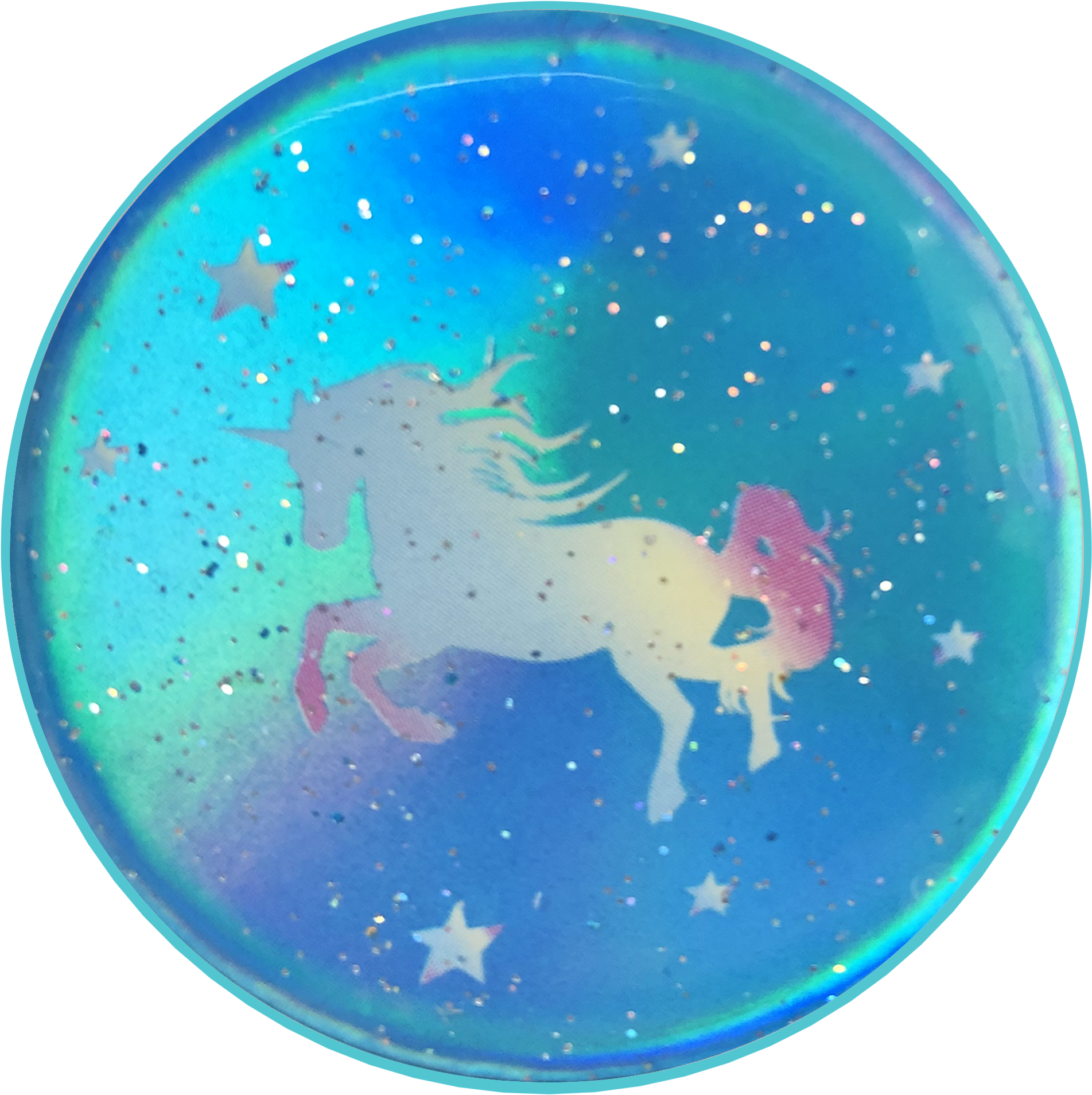 Blue Opal Unicorn Sparkle Gels - Circle (2048x2048), Png Download