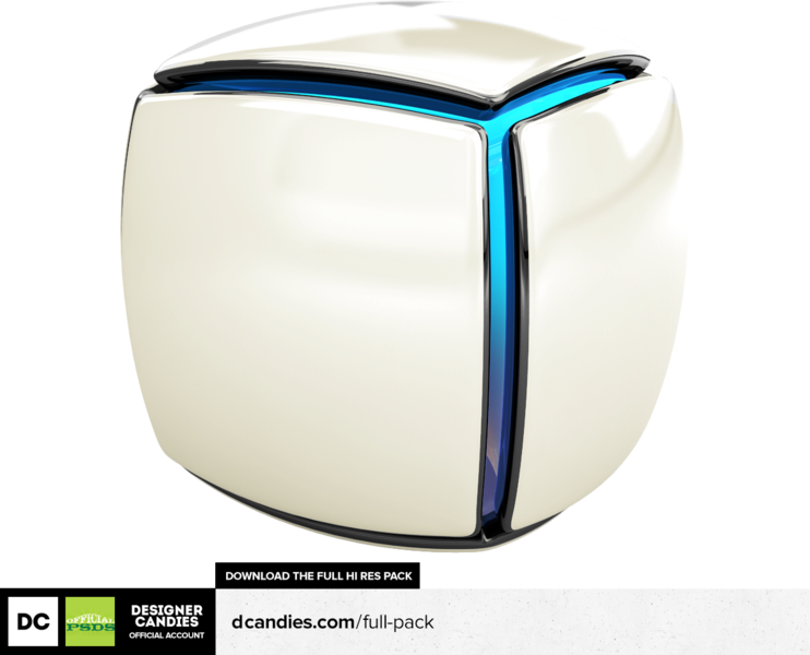 Share This Image - Cube 3d Psd (742x600), Png Download