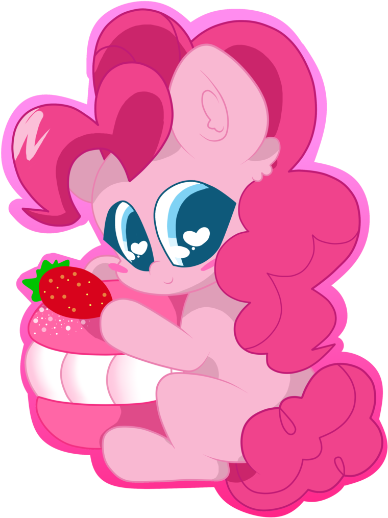 Kittyrosie, Chibi, Earth Pony, Female, Food, Heart - Illustration (885x1024), Png Download