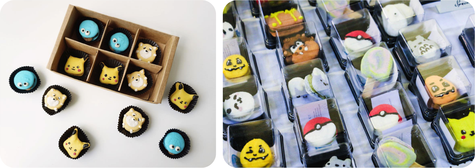 Cute Macarons Singapore (1563x554), Png Download