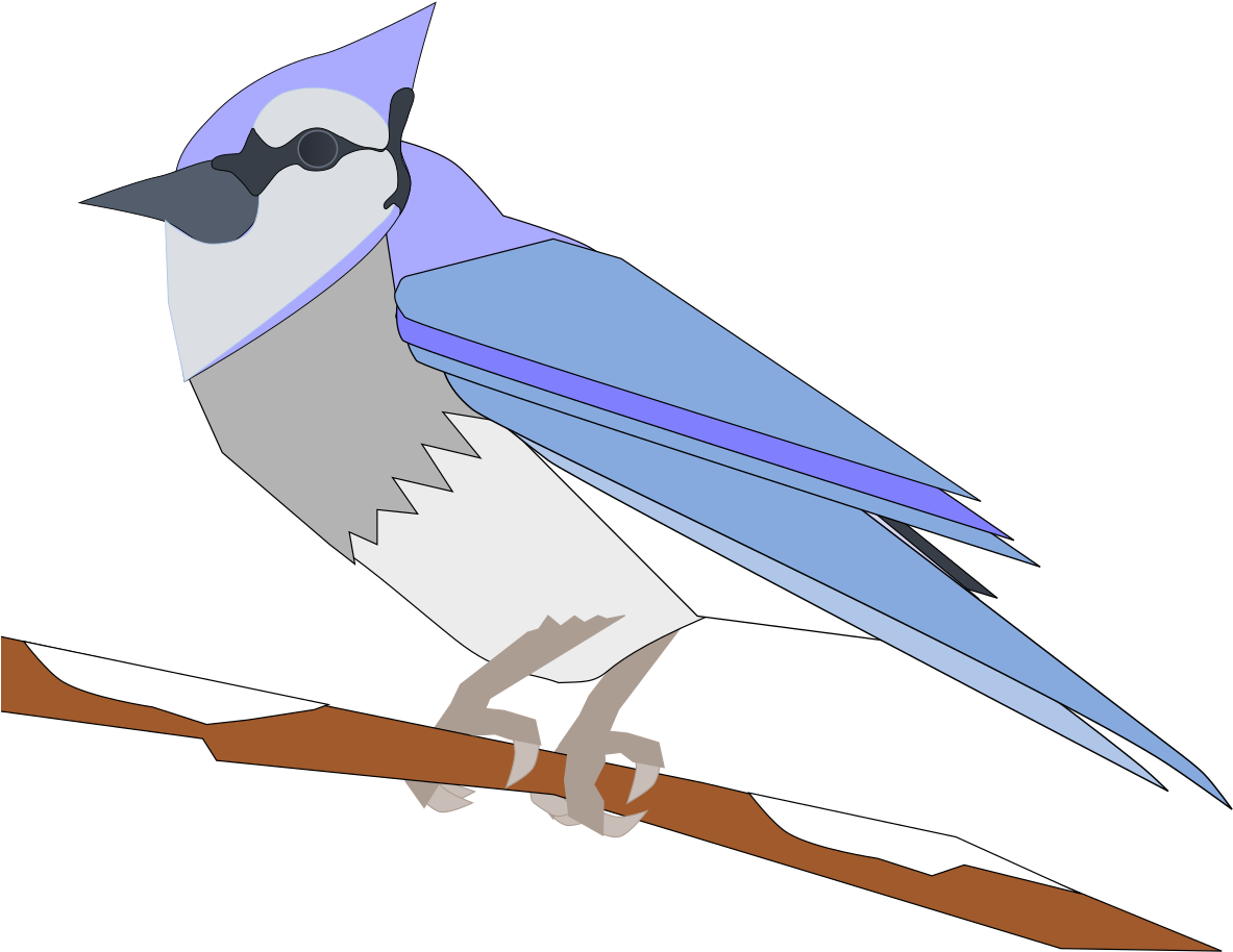 File - Bluejay - Svg - European Swallow (1280x989), Png Download