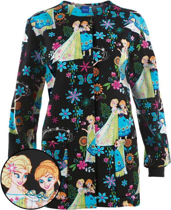 Cherokee Tooniforms Frozen Fever - Scrubs (600x720), Png Download