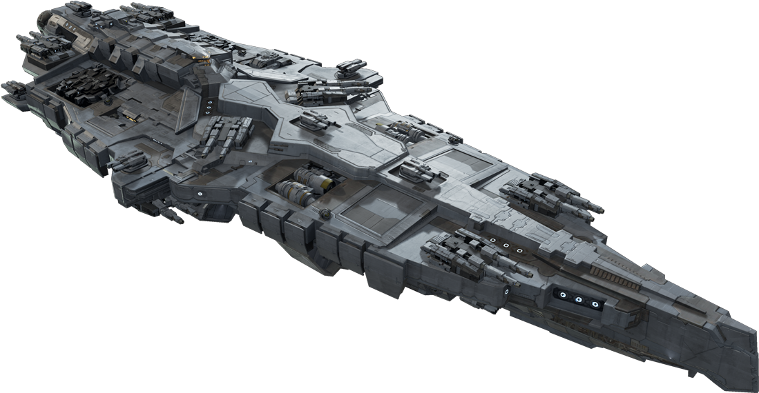 Sci Fi Capital Ship (1098x725), Png Download