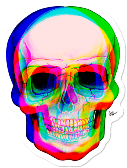 3d Skull $3 - 3d Skull (650x650), Png Download