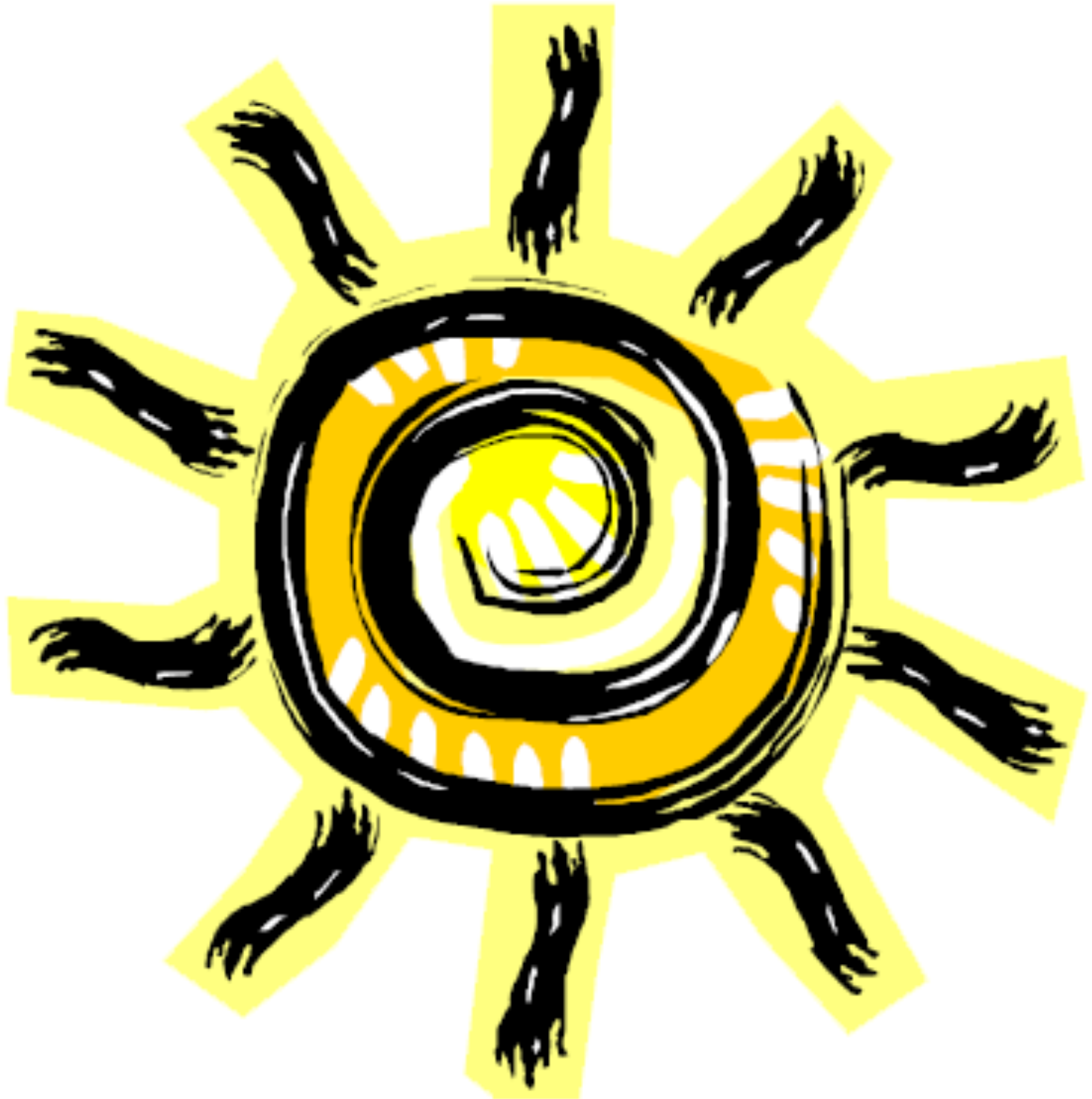 25mm Lapel Pin Button Badge - Symbol Healing Spiral Sun (1530x1540), Png Download