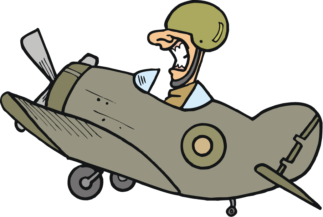 Png - - Clipart Fighter Plane (1032x694), Png Download