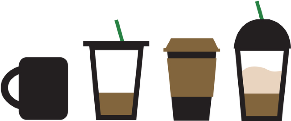 4 Specialty Lattes (1000x1000), Png Download