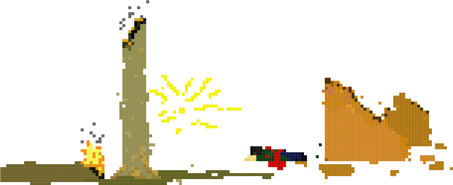 Destruction - Tree (1610x760), Png Download