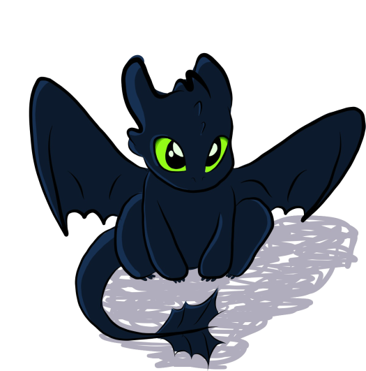 Royalty Free Library Collection Of Free Furies Night - Httyd Night Fury Baby (640x570), Png Download