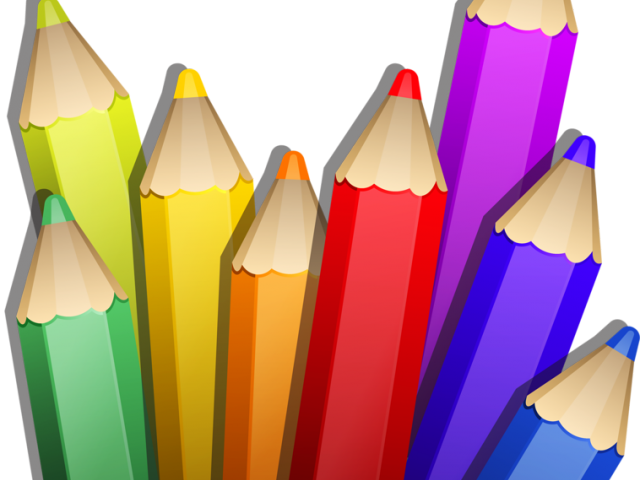 Crayon Clipart Colored Pencil - Pencil Colors Clipart (640x480), Png Download