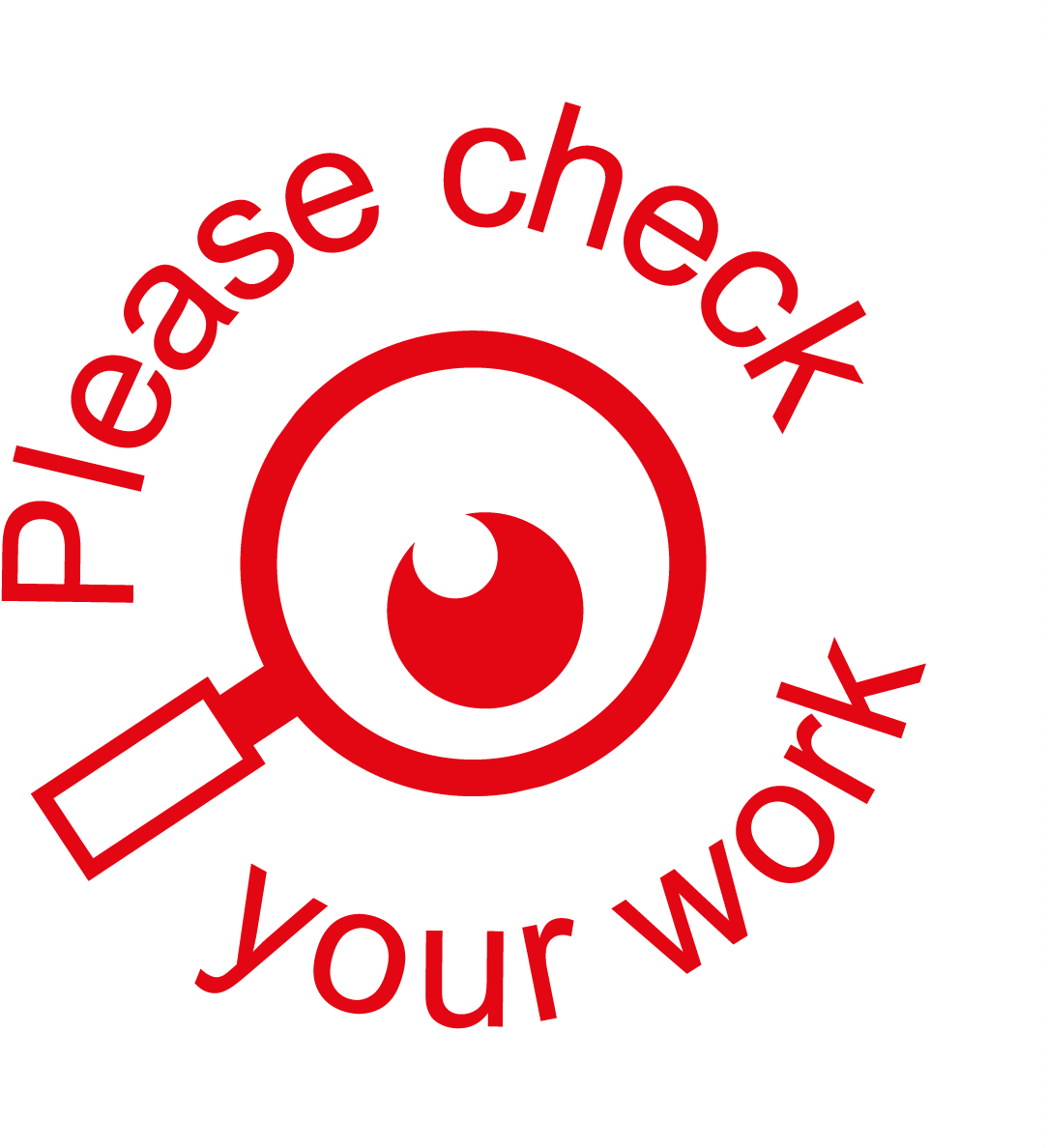 Deskmates Stampers Please Check Your Work Colored Pencils - Inishmore (1083x1188), Png Download