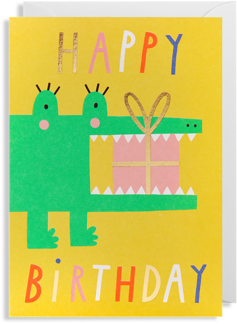 Happy Birthday Aligator - Illustration (750x750), Png Download