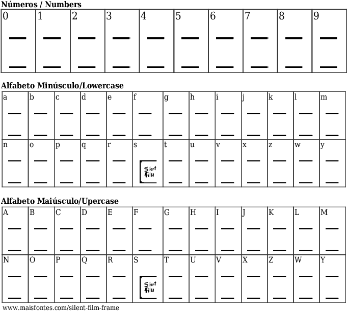 Font Details Silent Film Frame - Alfabeto Gotham (689x640), Png Download