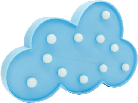 Luminária Led Modelo Nuvem Enfeite Luminoso Para Decoração - Butterfly (597x594), Png Download