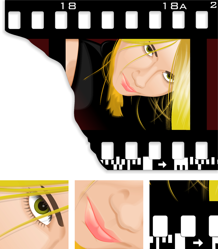 Film Frame - Cartoon (700x797), Png Download