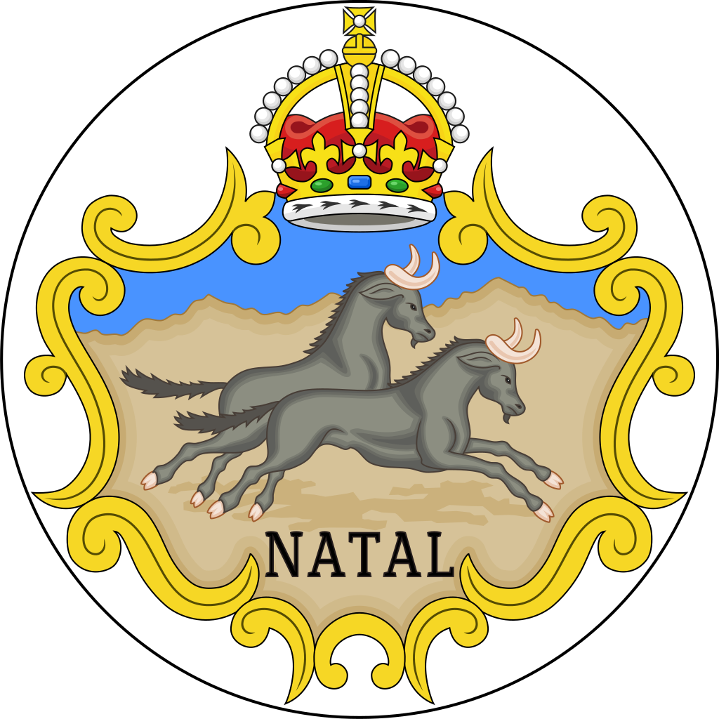 Badge Of The Natal Colony 1875-1907 - Queen Elizabeth 2nd Coat Of Arms (1024x1024), Png Download