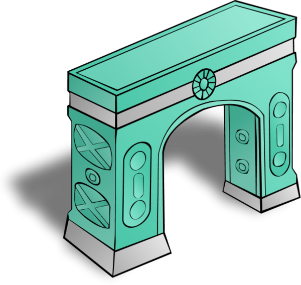 Archway Arch Road Vector Clip Art - Arch Clip Art (600x568), Png Download