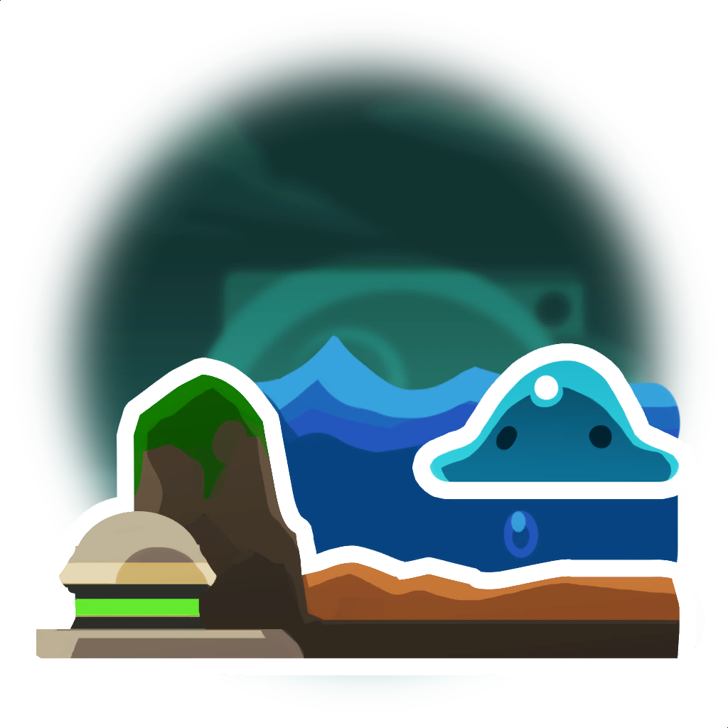 Pond Sp - " - Slime Rancher Slime Water (1024x1024), Png Download