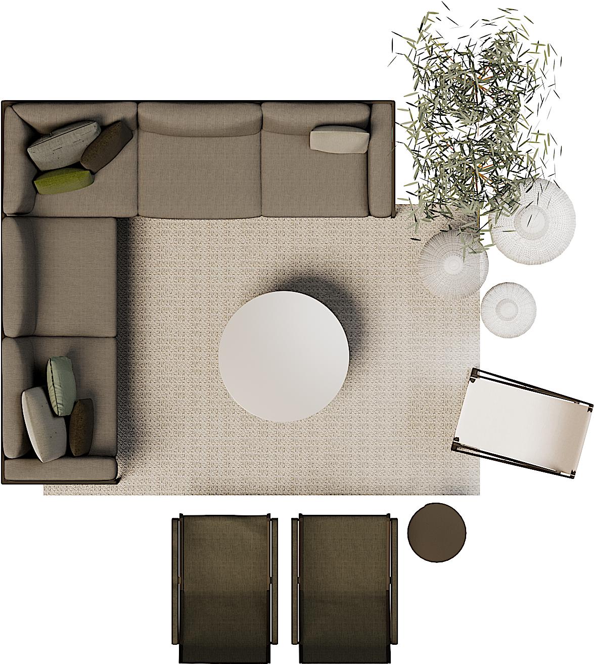 Natal Alu Arrangement - House (2500x2000), Png Download