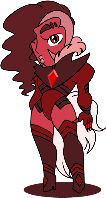 Chibi Moussaieff Red Diamond - Cartoon (558x743), Png Download