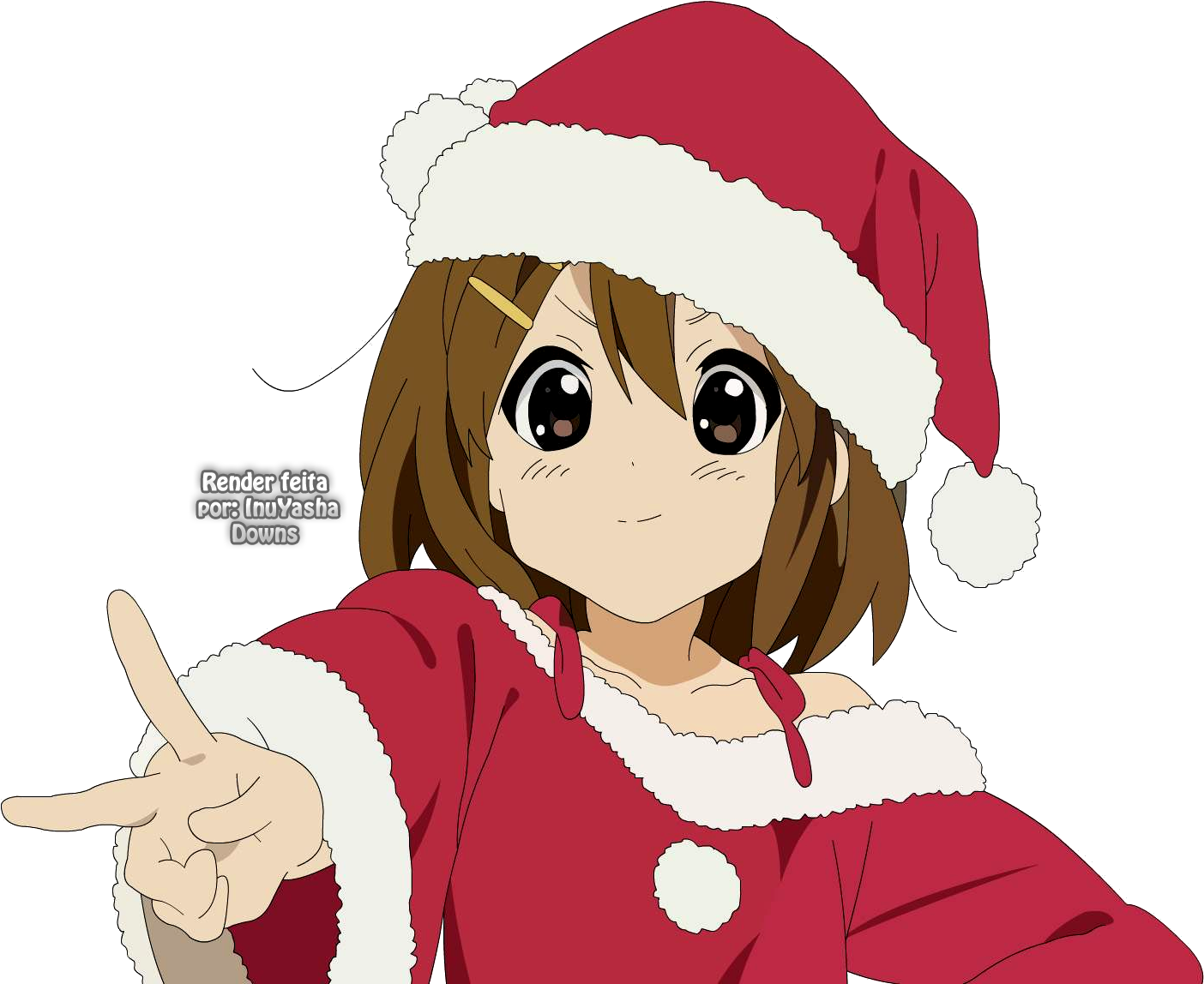 [pedido] Recursos Natalino - Anime Santa Hat Vector (1600x1200), Png Download