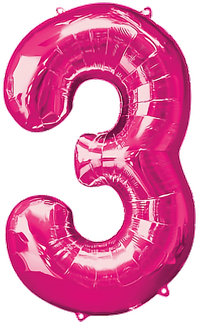 3 Sticker - Helium Balloons 3 (1024x1365), Png Download