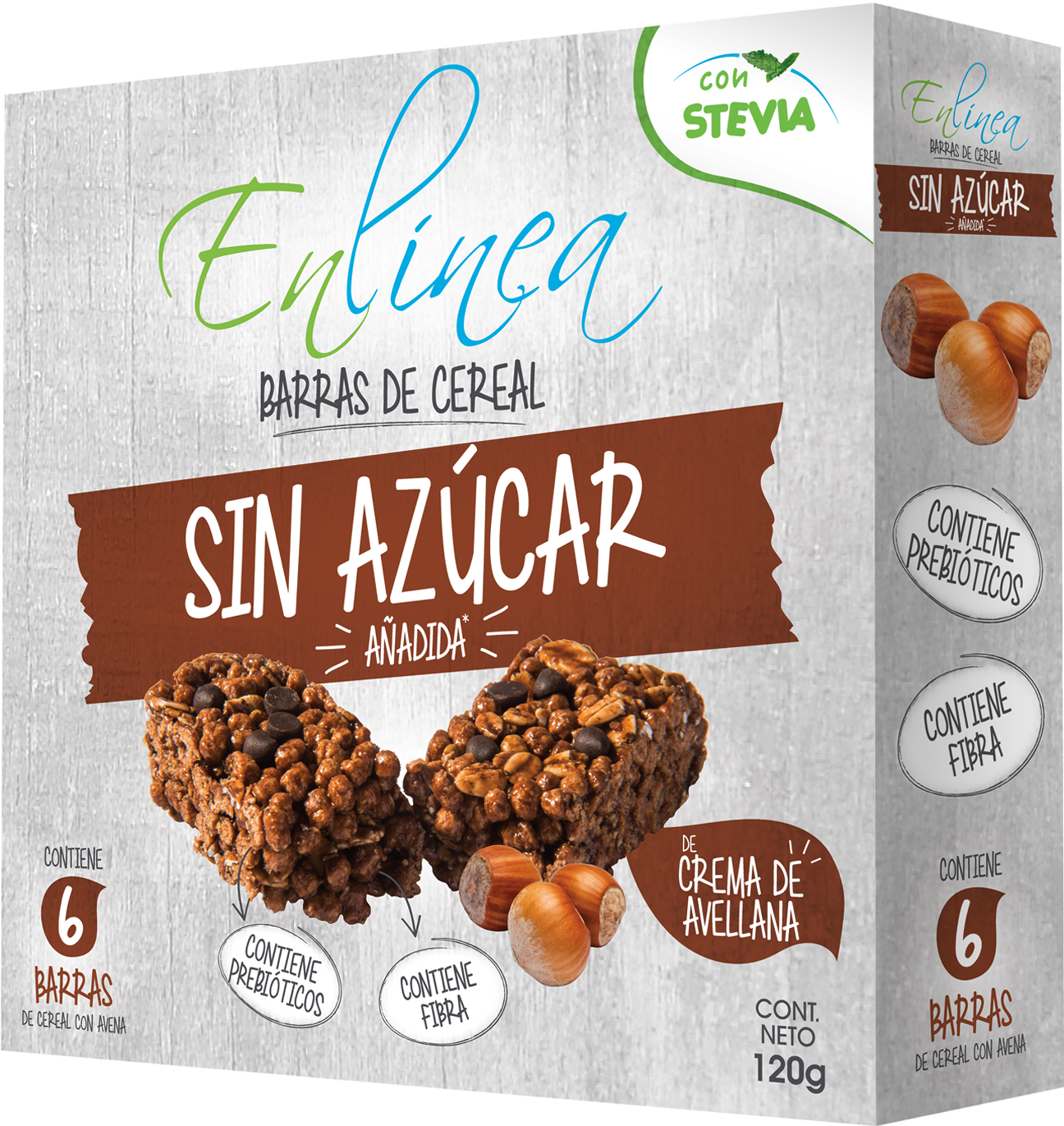 Barra De Cereal En Línea Crema Avellana, 120 G - Cashew (1500x1500), Png Download