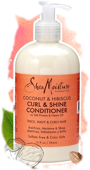 Coconut & Hibiscus - Sheamoisture Coconut & Hibiscus Curl & Shine (700x560), Png Download