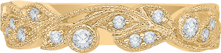 14k Yellow Gold Leaf - Bangle (1000x1000), Png Download