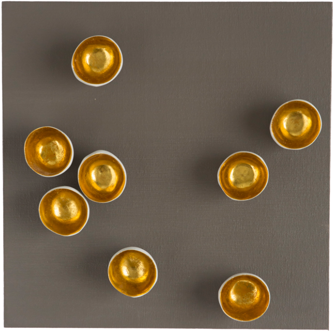 Gold Leaf Design Group Canvas Wall Art Board - Earrings (800x775), Png Download