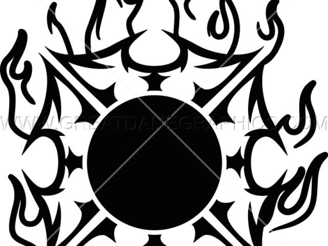 Fire Clipart Maltese Cross - Free Flaming Maltese Cross (640x480), Png Download