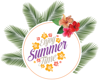 Summer Badge With Leave Decoration, Summer Badge, Labels, - Access Badge (360x360), Png Download