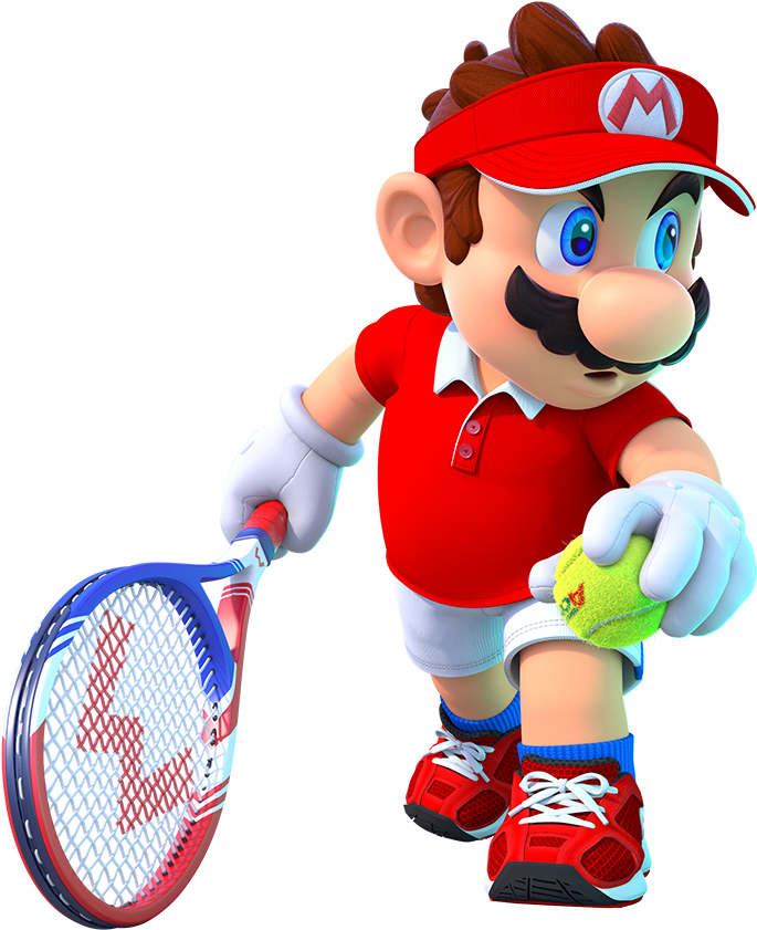 Mtaart1 - Mario From Mario Tennis Aces (1000x1000), Png Download