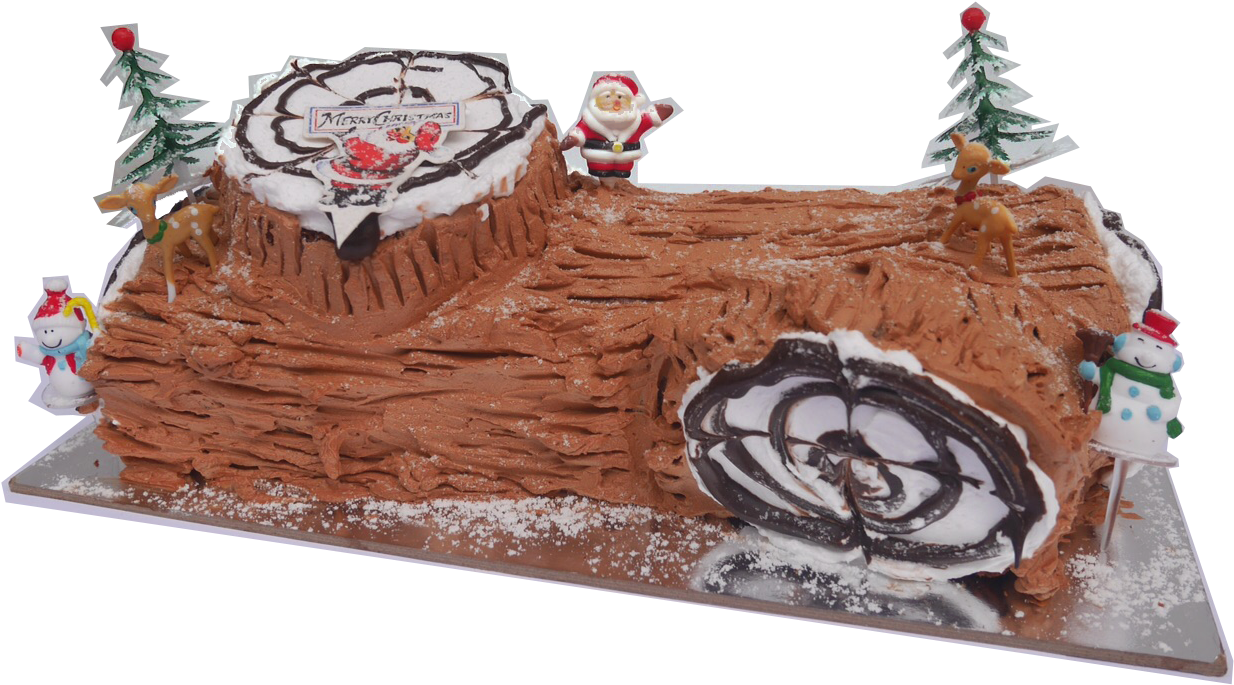 Log Cake 1kg - Yule Log (1600x1200), Png Download