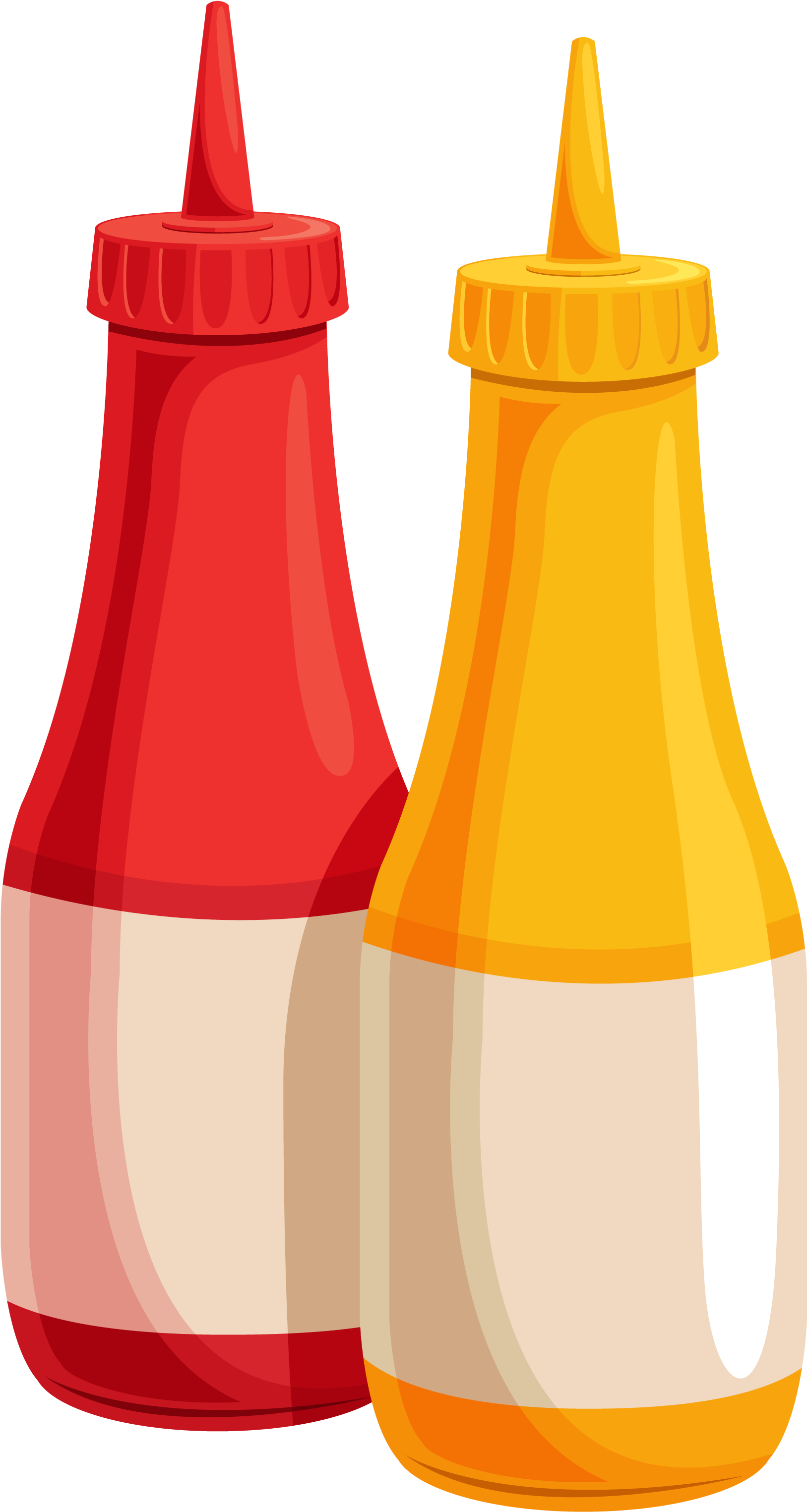 Download Ketchup And Mustard Bottles Png Full Size PNG Image PNGkit