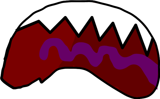 Mouth Death Evil - Evil Mouth Png (636x393), Png Download