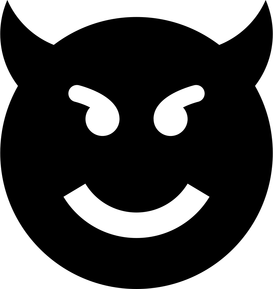 Evil Comments - Devil Icon (924x980), Png Download